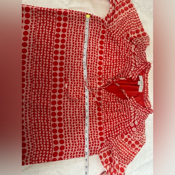 LOFT Red and White Tiered Tie Front Sundress 🌴☀️ - Picture 7 of 11